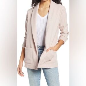 BB Dakota by Steve Madden Herringbone Soft Knit Blazer